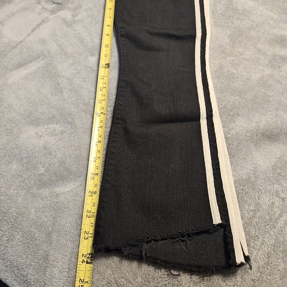 Mother Women's The Insider Crop Step Fray Guilty Racer High Waist Jeans Size 26 - Picture 7 of 14